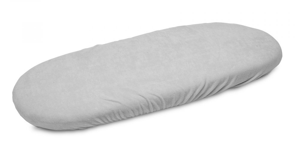 Sensillo Cearceaf pentru saltea landou copii Terry Gri 75x35 cm cu elastic roatalavabil 40gradematerial terry din bumbac