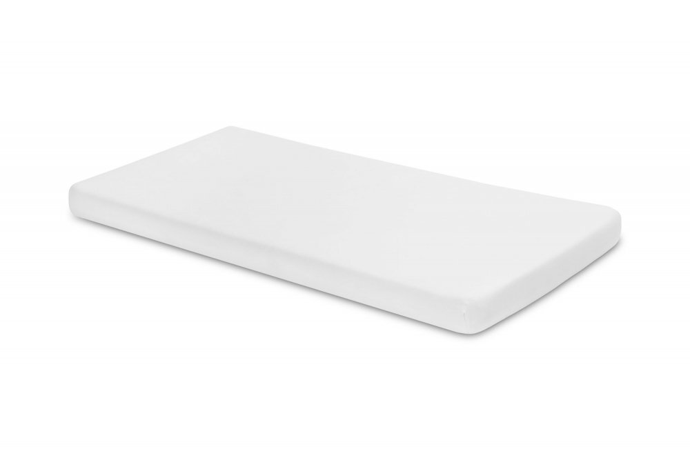 Sensillo Cearsaf din bumbac Jersey Deluxe Alb 120x60 cm cu elastic roata