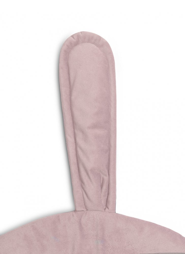 Sensillo Covoras din catifea cu doua fete pentru camera copii diametru 90cm Velvet Bunny Pink