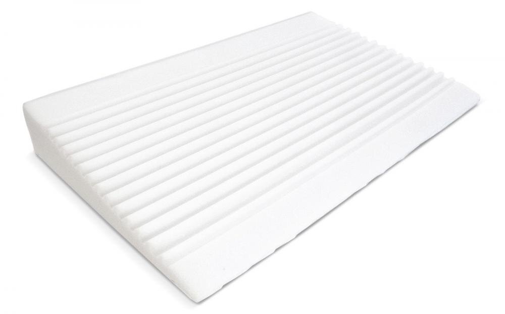 Sensillo Perna antisufocare pentru patut copii Luxe Aloe Vera 38x60 cmspuma perforata T25 de inalta densitatehusa detasabila