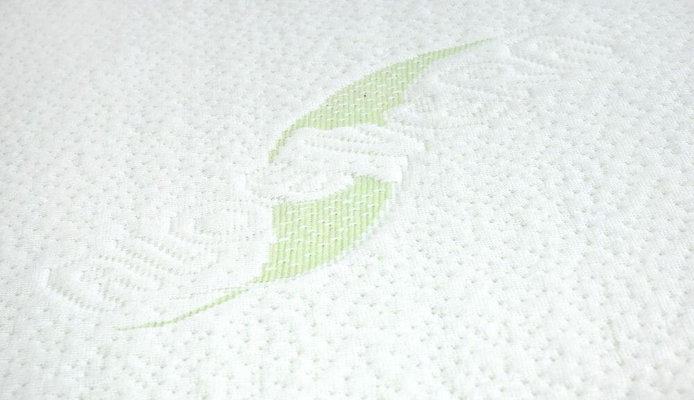 Sensillo Perna antisufocare pentru patut copii Luxe Aloe Vera 38x60 cmspuma perforata T25 de inalta densitatehusa detasabila