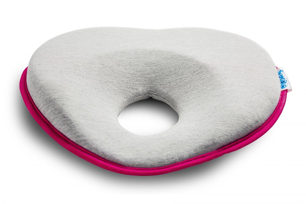 Sensillo Pernuta ergonomica pentru nou nascuti Magenta 22x22 cm ajuta formarea capuluimaterial placut la atingerepotrivita pentru caruciorpatut