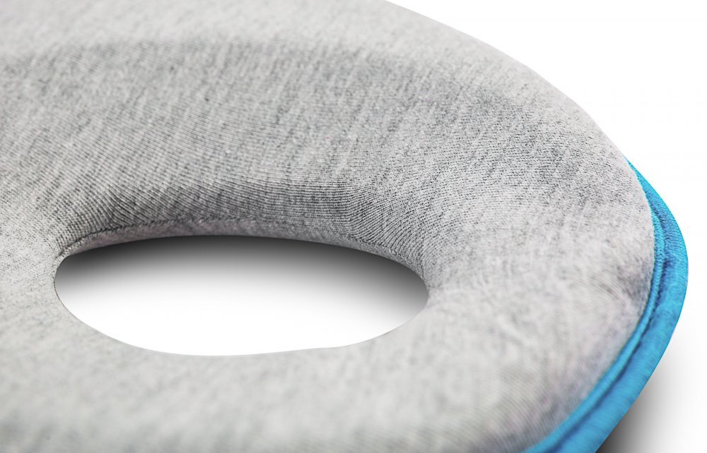 Sensillo Pernuta ergonomica pentru nou nascuti Turcoaz 22x22 cm ajuta formarea capuluimaterial placut la atingerepotrivita pentru caruciorpatut