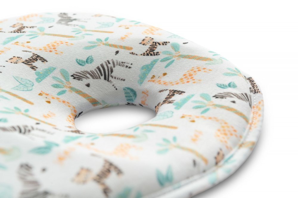 Sensillo Pernuta ergonomica pentru nou nascuti Zoo ajuta la formarea capuluimaterial placut la atingerepotrivita pentru caruciorpatut
