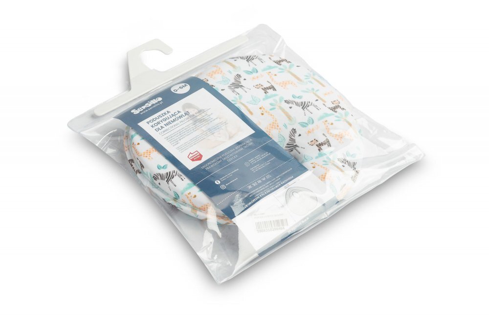 Sensillo Pernuta ergonomica pentru nou nascuti Zoo ajuta la formarea capuluimaterial placut la atingerepotrivita pentru caruciorpatut