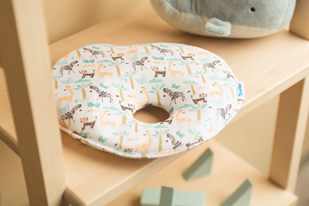 Sensillo Pernuta ergonomica pentru nou nascuti Zoo ajuta la formarea capuluimaterial placut la atingerepotrivita pentru caruciorpatut