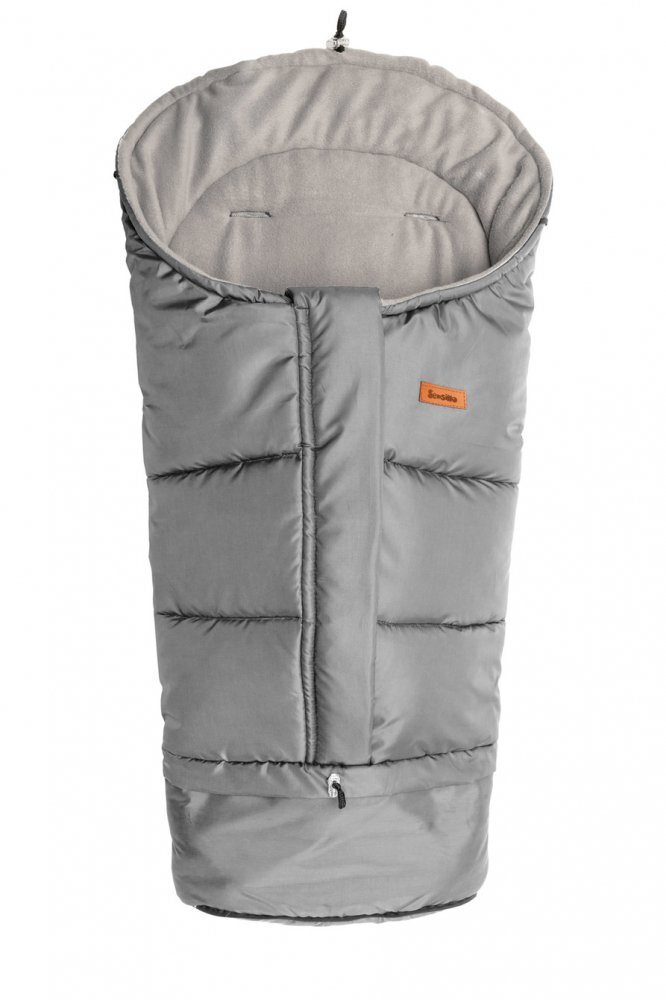 Sensillo Sac de iarna 3 in 1 Polar Gri pentru caruciorsaniescaun auto cu lungime reglabila 80-100 cmmaterial impermeabilorificii pentru centuri de siguranta