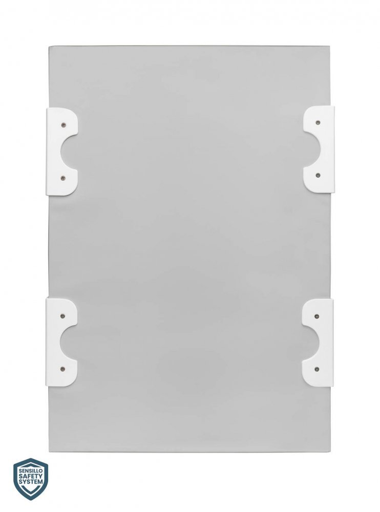 Sensillo Saltea de infasat 70x50 cm cu intarituraaccesorii montaj pe patutmargine de protectie antirasturnaresuprafata impermeabila si taliometru Clouds Grey