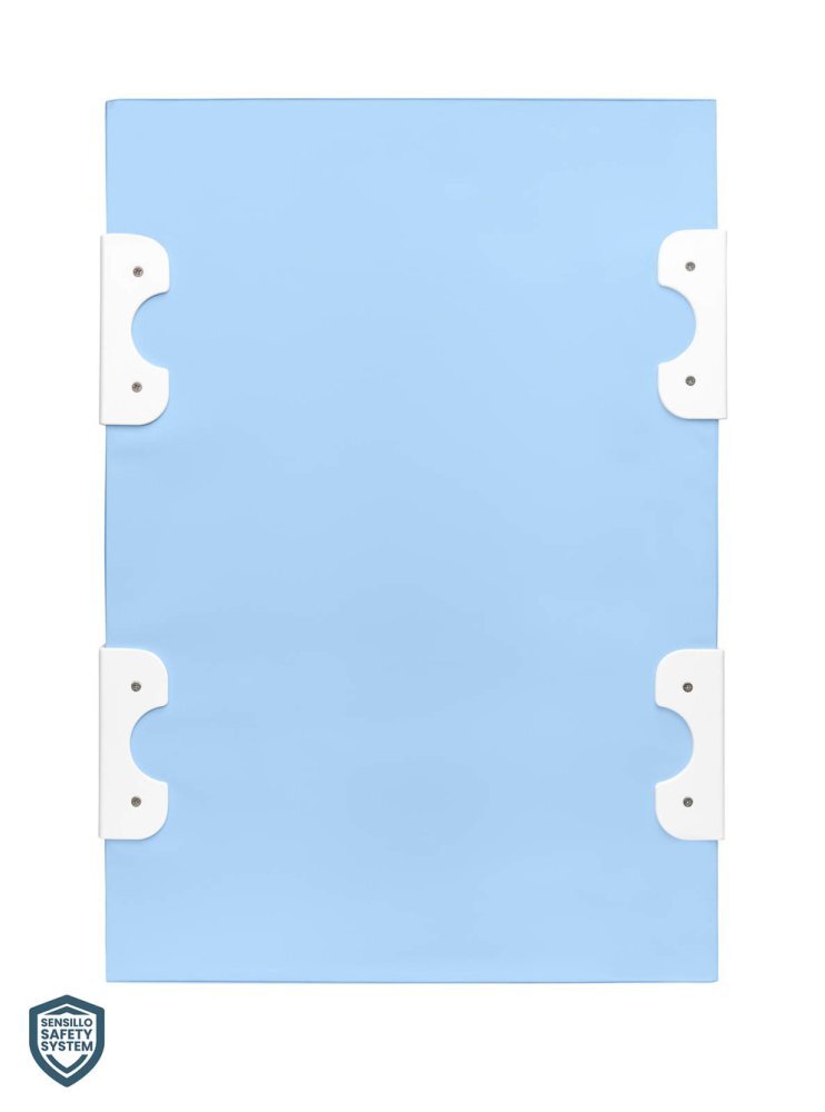 Sensillo Saltea de infasat 70x50 cm Travel aeroplanes blue cu intarituraaccesorii montaj pe patutmargine de protectie antirasturnare si suprafata impermeabila