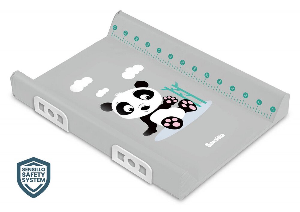 Sensillo Saltea de infasat Africa Panda 70x50 cm cu intarituraaccesorii montaj pe patutmargine de protectie antirasturnaresuprafata impermeabila si taliometru incorporat
