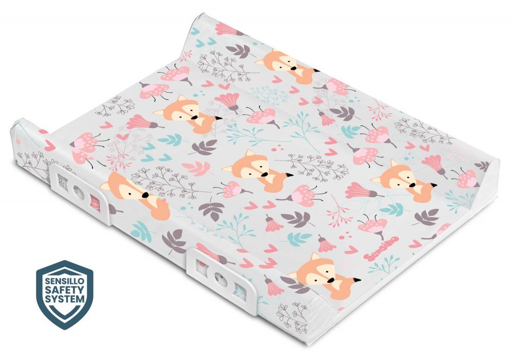 Sensillo Saltea de infasat Forest Fox Platinum 70x50 cm cu intarituraaccesorii montaj pe patutmargine de protectie antirasturnare si suprafata impermeabila