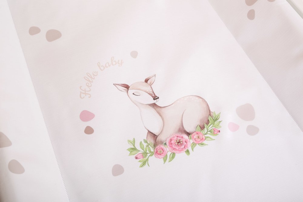 Sensillo Saltea de infasat Pastel Doe 70x49 cm cu intarituramargine de protectie antirasturnare si suprafata impermeabila