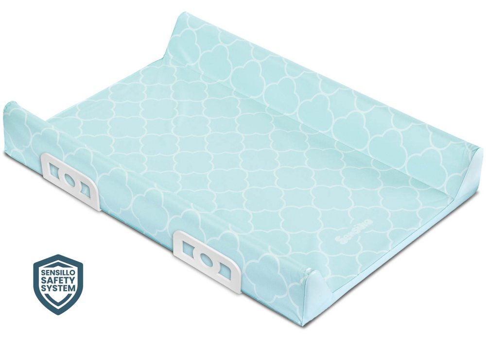 Sensillo Saltea de infasat Platinum Clovers 70x50 cm cu intarituraaccesorii montaj pe patutmargine de protectie antirasturnare si suprafata impermeabila