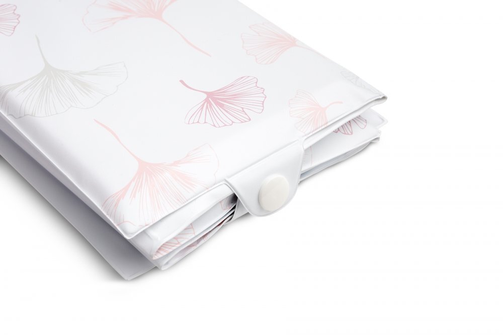 Sensillo Saltea de infasat pliabila compact si impermeabila pentru plimbarecalatorie 40x58 cm Botanic pink