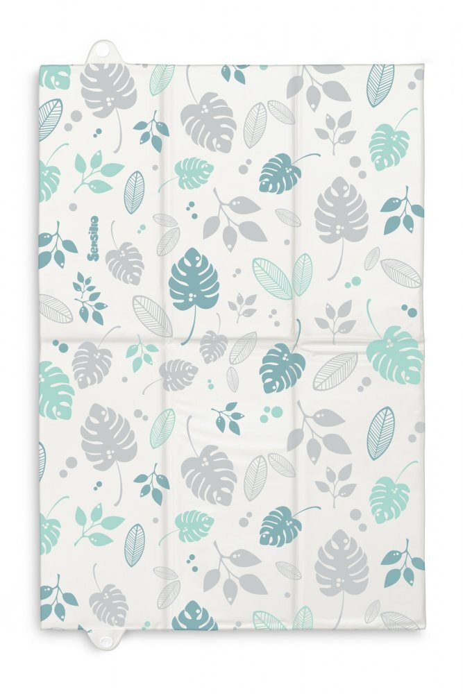 Sensillo Saltea de infasat pliabila compact si impermeabila pentru plimbarecalatorie 40x58 cm Floral blue