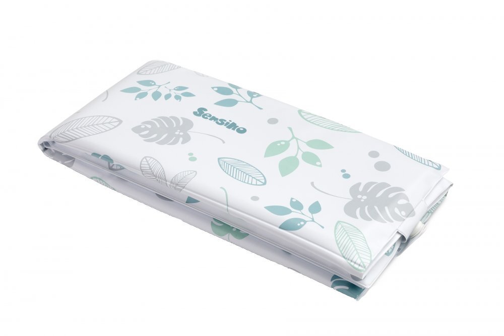 Sensillo Saltea de infasat pliabila compact si impermeabila pentru plimbarecalatorie 40x58 cm Floral blue