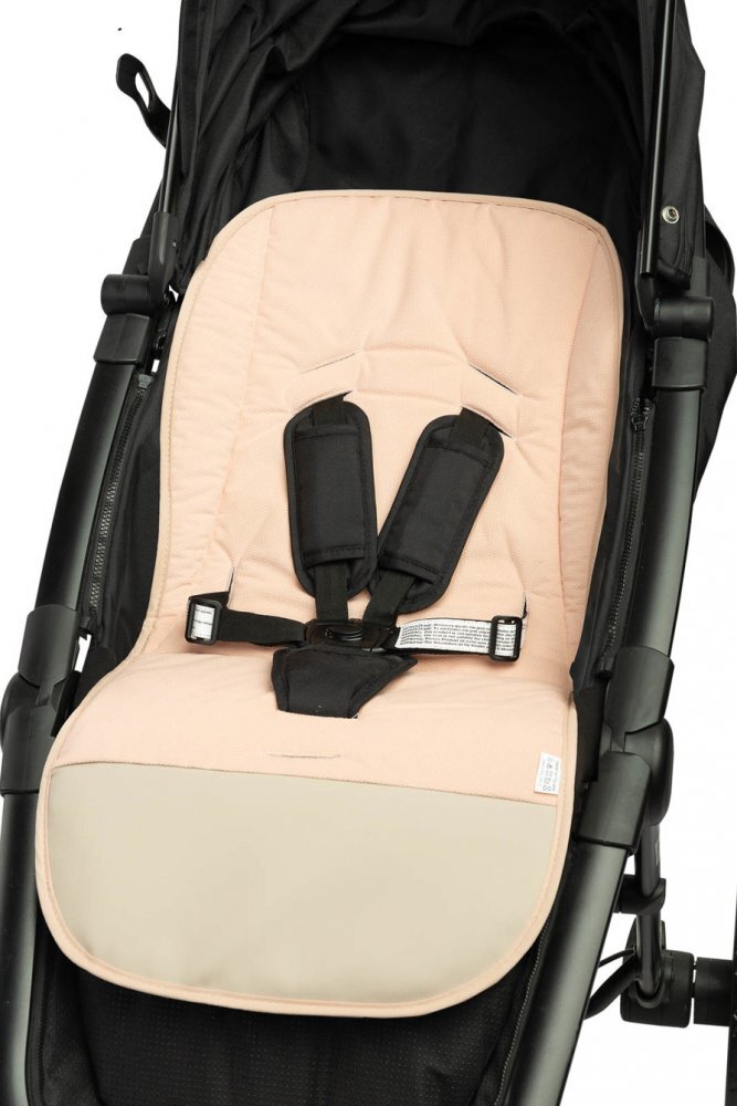 Sensillo Saltea pentru carucior Picnic Beige 80x40 cm cu doua fete BumbacCatifeaSuport picioare din piele ecologica usor de curatatOrificii pentru centuri siguranta