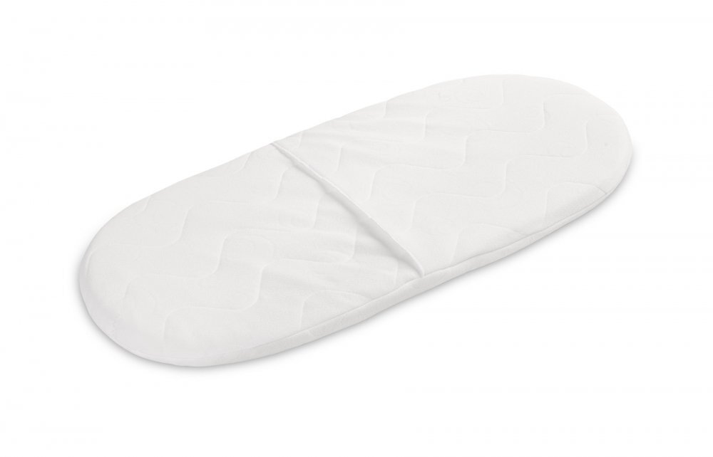 Sensillo Saltea pentru landou bebelusi Quilted Alba 75x32x3 cmcu husa detasabila matlasata moale din spuma poliuretanica confortabila si elastica ventilanta Grad de duritate H1