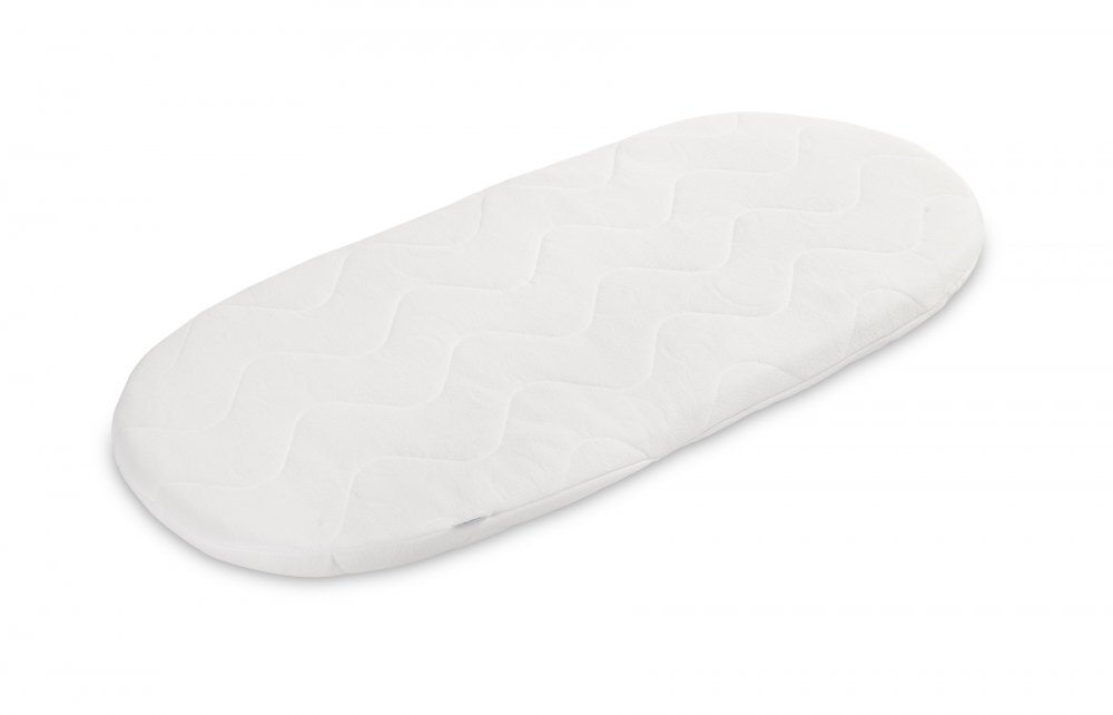 Sensillo Saltea pentru landou bebelusi Quilted Alba 75x32x3 cmcu husa detasabila matlasata moale din spuma poliuretanica confortabila si elastica ventilanta Grad de duritate H1