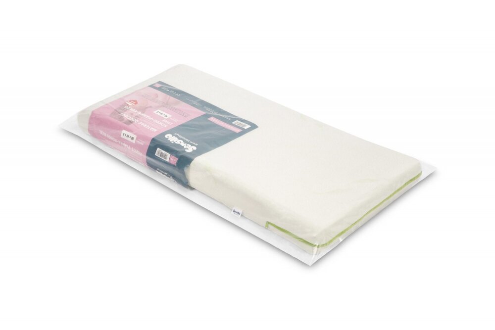 Sensillo Saltea pentru patut copii 90x40x8cm din spuma cu husa detasabila prevazuta cu fermoartesatura cu Aloe Vera antialergica si antibacteriana