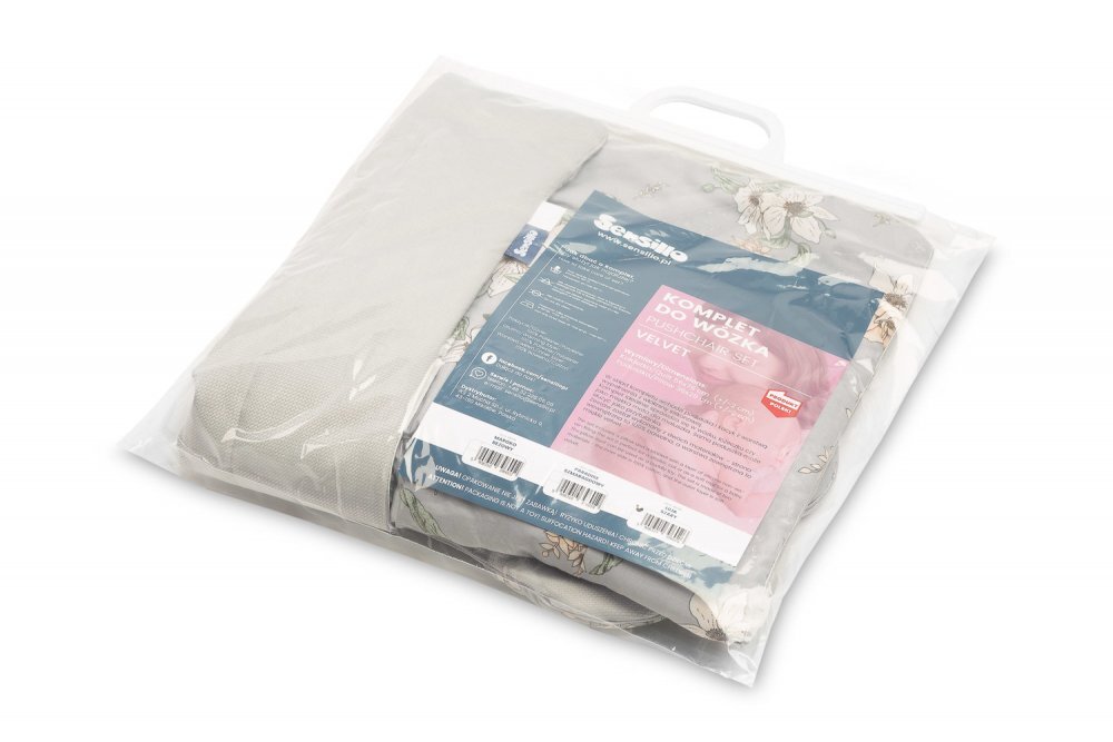Sensillo Set pernuta si pilota pentru caruciorlandoupatut copii Lily Grey cu doua fete bumbaccatifea Umplutura silicon lyocell antialergic Perna cu urechiuse Recomandat de la nastere
