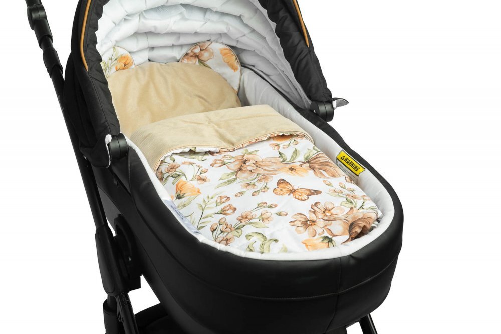 Sensillo Set pernuta si pilota pentru caruciorlandoupatut copii Teddy Square Beige cu doua fete bumbaccatifea Umplutura silicon lyocell antialergic Perna cu urechiuse Recomandat de la nastere