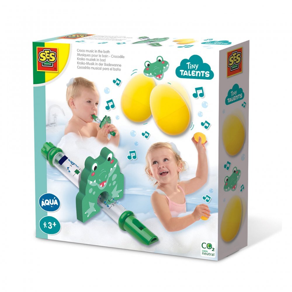 SES Creative Jucarie de baie Fluier crocodil