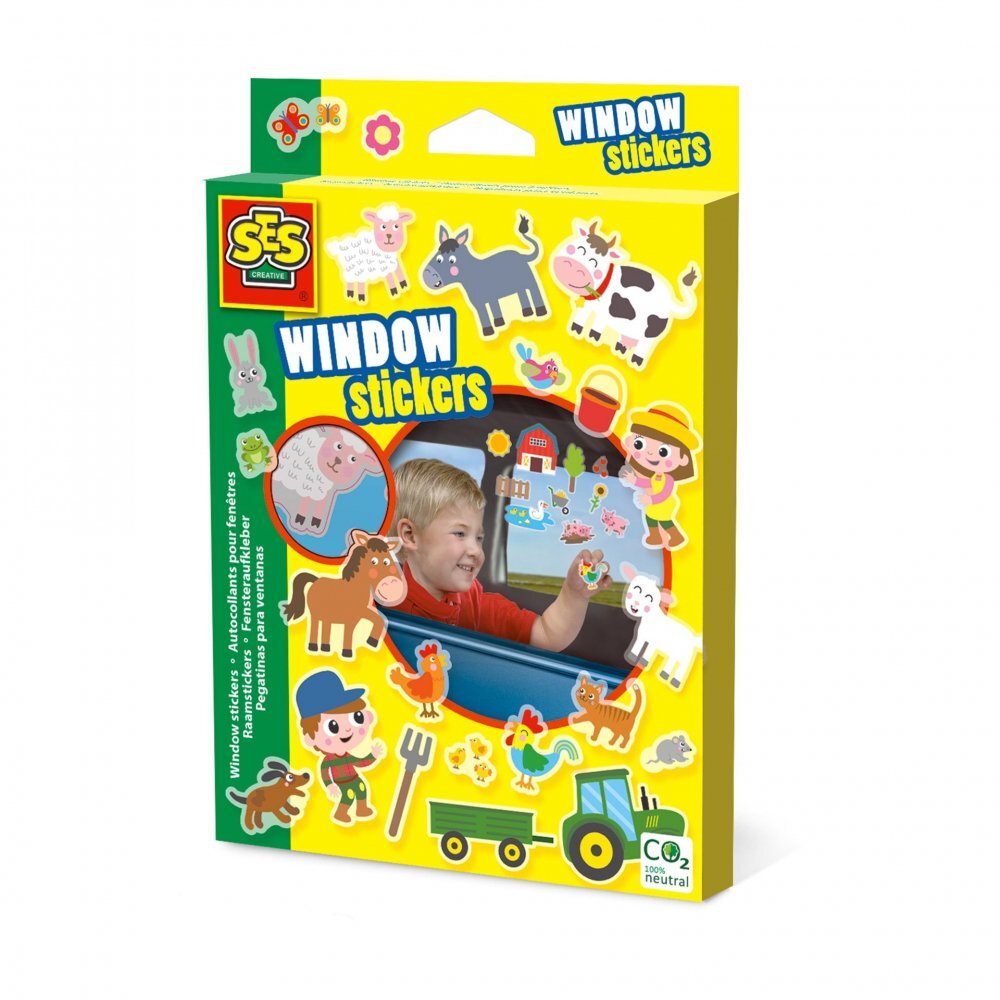 SES Creative Set autocolante pentru fereastra Ferma
