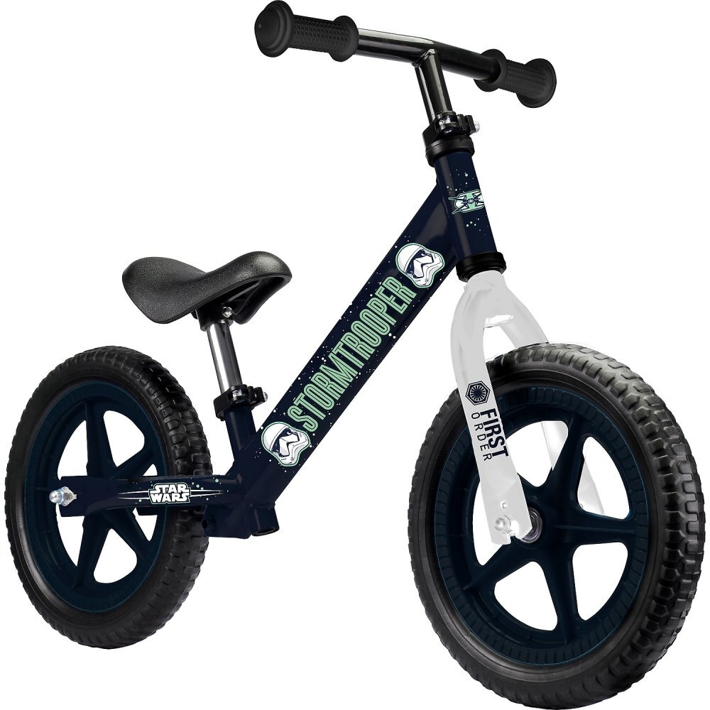 Seven Bicicleta copii fara pedale Star Wars Stormtrooper 12 inch roti din spuma EVA scaun ajustabil pe inaltime de la 39-41 cm ghidon reglabil pe inaltime de la 49-56 cm de la 2 ani pana la 28 kg