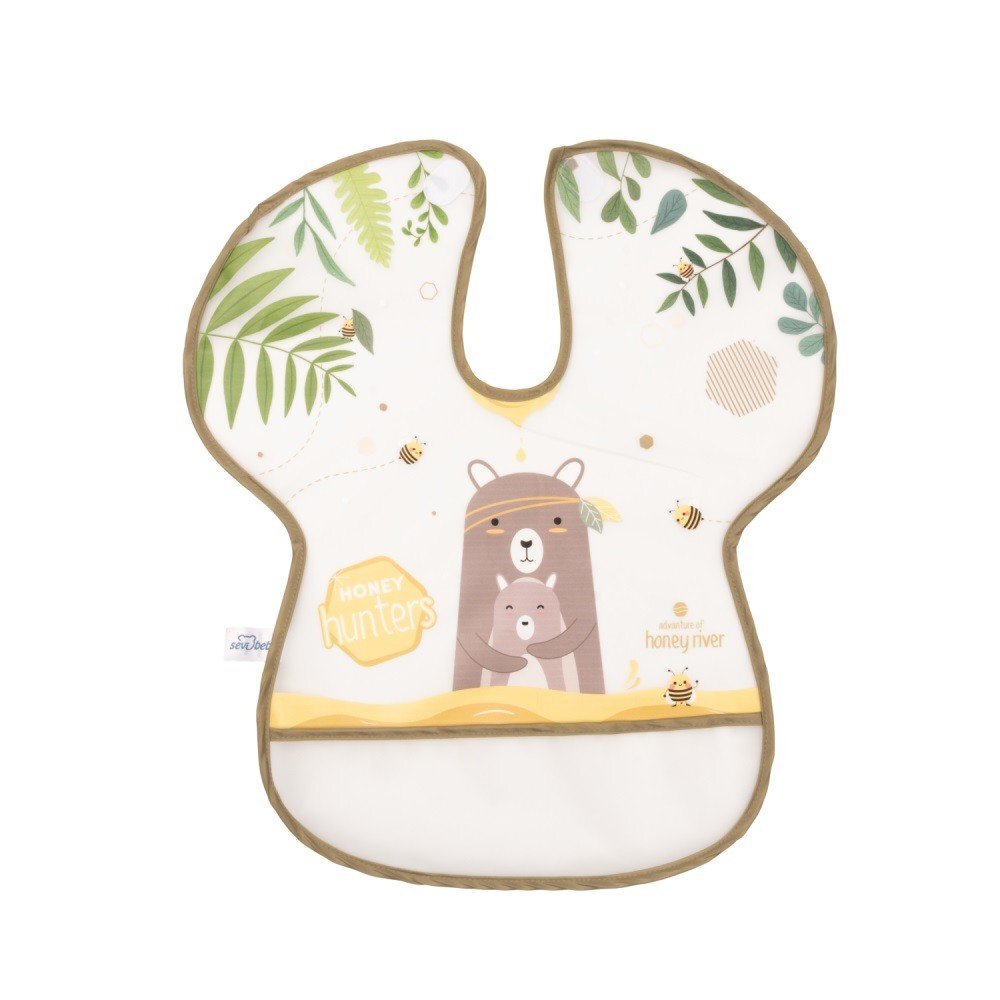 SeviBebe Baveta impermeabila cu protectii pentru umeri Bears