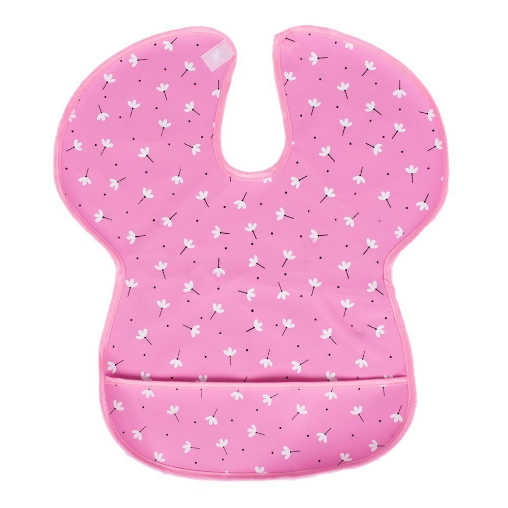 SeviBebe Baveta impermeabila cu protectii pentru umeri Flowers