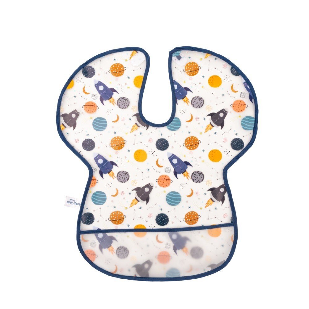 SeviBebe Baveta impermeabila cu protectii pentru umeri Space