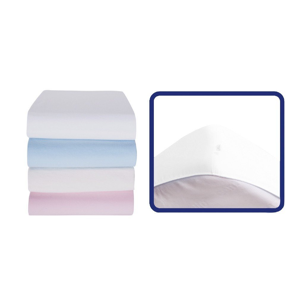 SeviBebe Cearceaf patut cu elastic 70x140 cm alb
