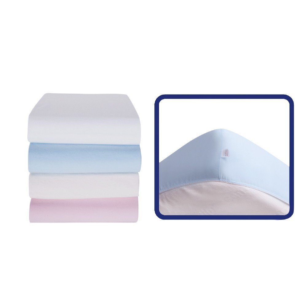 SeviBebe Cearceaf patut cu elastic 70x140 cm albastru