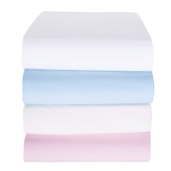 SeviBebe Cearceaf patut cu elastic 70x140 cm roz