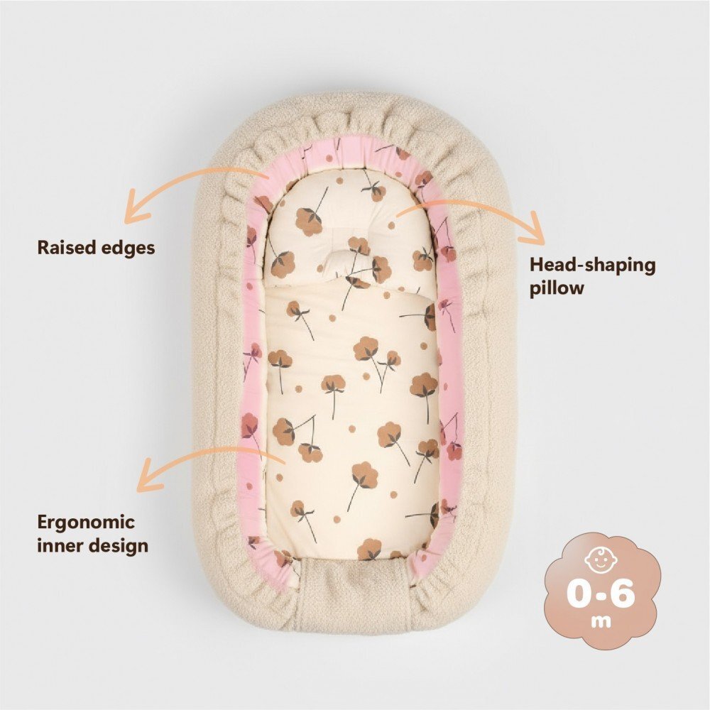 SeviBebe Co-sleeper anti-reflux CreamTeddy