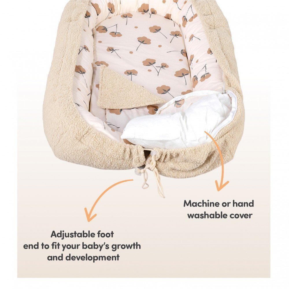 SeviBebe Co-sleeper anti-reflux CreamTeddy