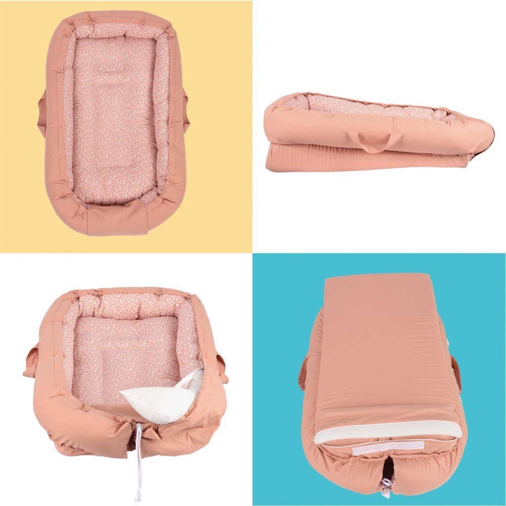 SeviBebe Co-sleeper anti-reflux Salmon Pink