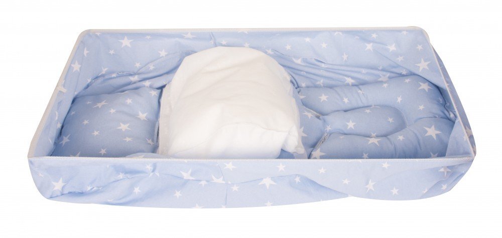 SeviBebe Husa protectie scoica auto cu reductor Blue Stars