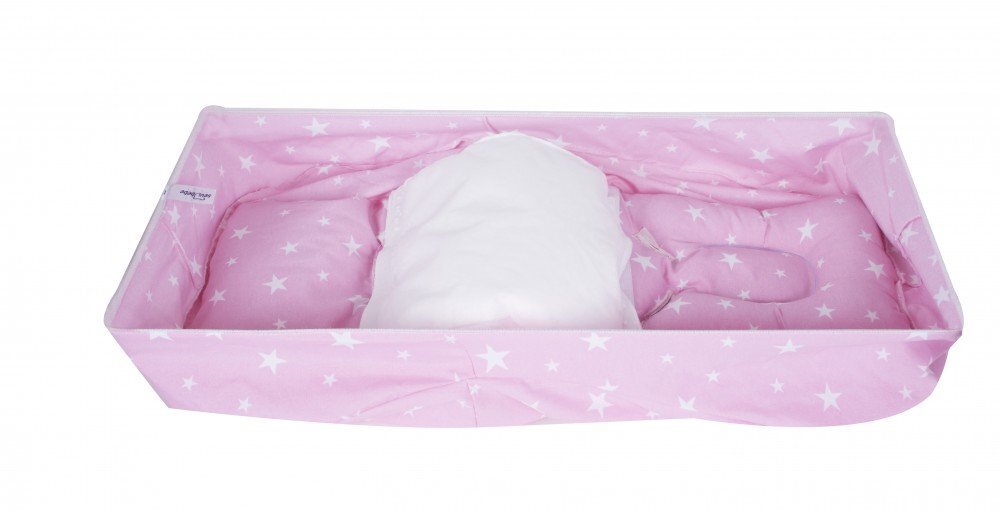 SeviBebe Husa protectie scoica auto cu reductor pink Stars