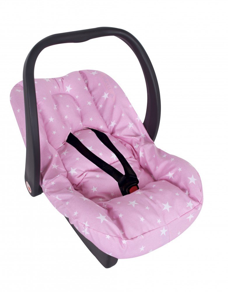 SeviBebe Husa protectie scoica auto cu reductor pink Stars