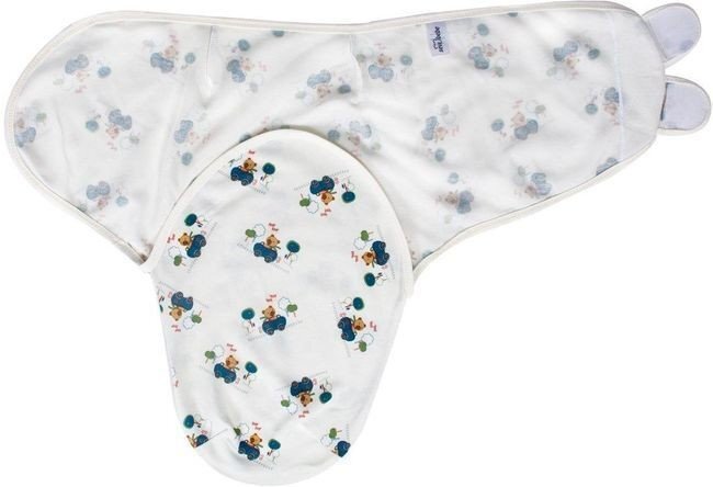 SeviBebe Paturica infasat bumbac Blue Bear