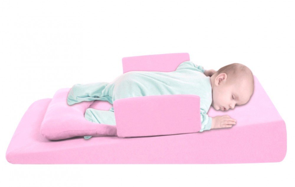 SeviBebe Pozitionator inclinat antiregurgitare roz SeviBaby