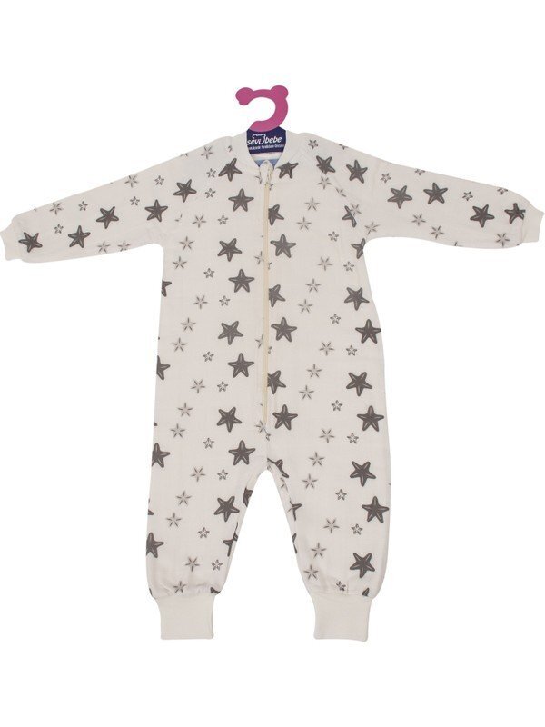 SeviBebe Sac dormit bumbac organic Grey Star