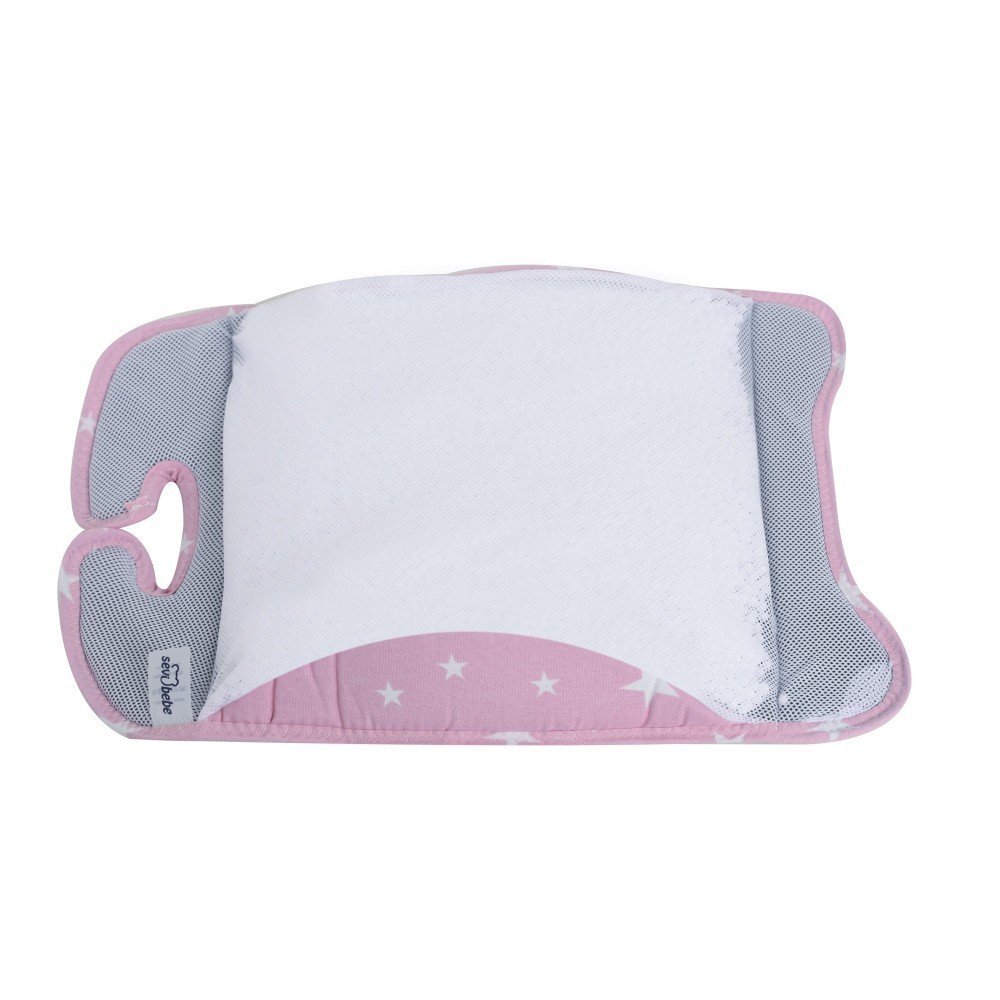 SeviBebe Suport lombar scoica auto Pink Stars