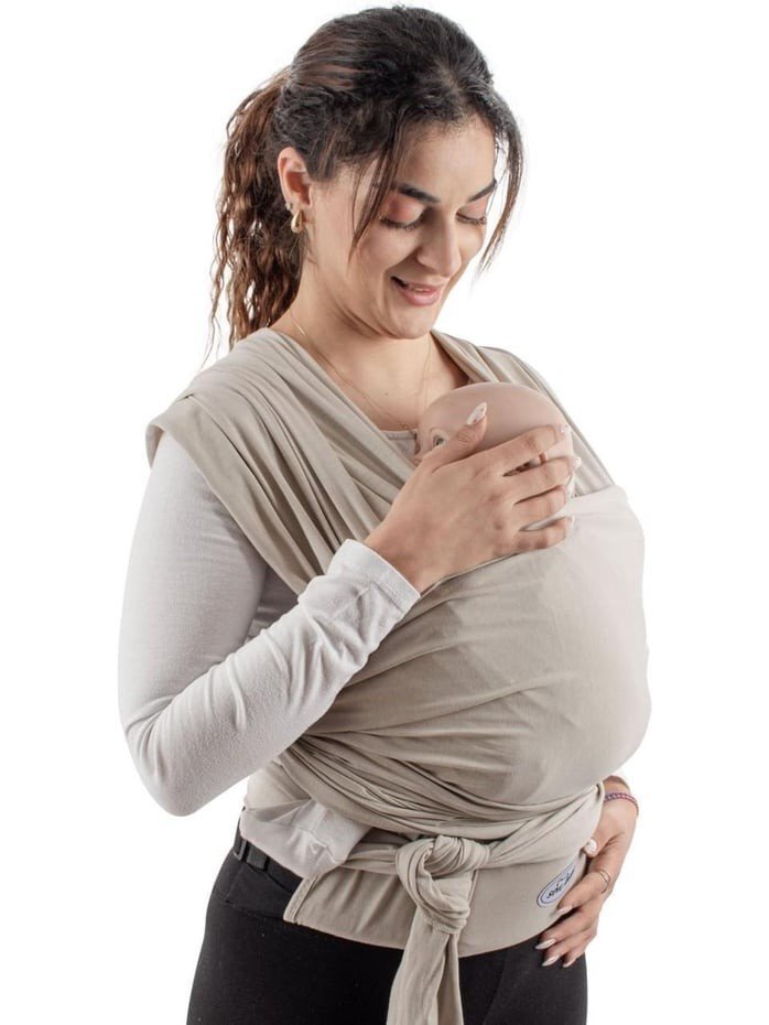 SeviBebe Wrap elastic cu suport lombar bej