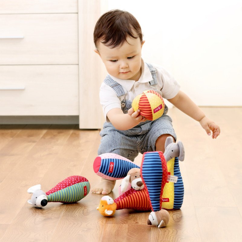 sigikid Joc de popice din plus pentru bebelusi