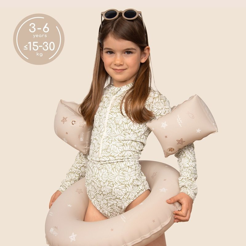 Sipo Aripioare gonflabile de inot Beige sustinatoare pentru copii 3-6 ani 15-30 kg