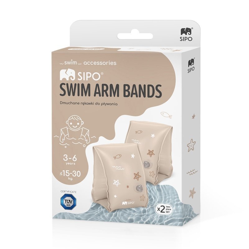 Sipo Aripioare gonflabile de inot Beige sustinatoare pentru copii 3-6 ani 15-30 kg