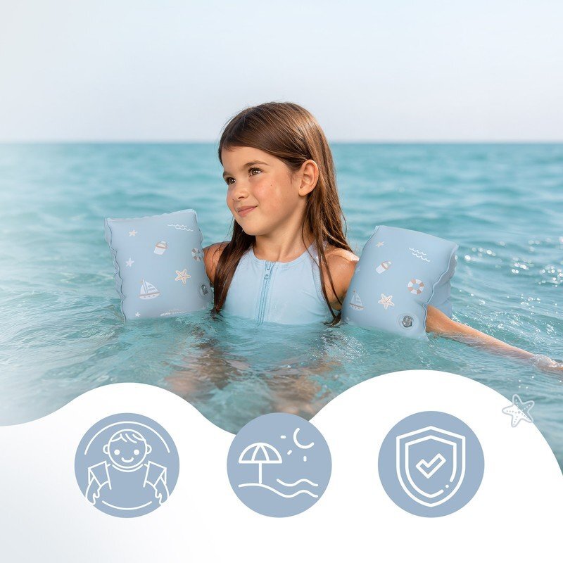 Sipo Aripioare gonflabile de inot Blue sustinatoare pentru copii 3-6 ani 15-30 kg